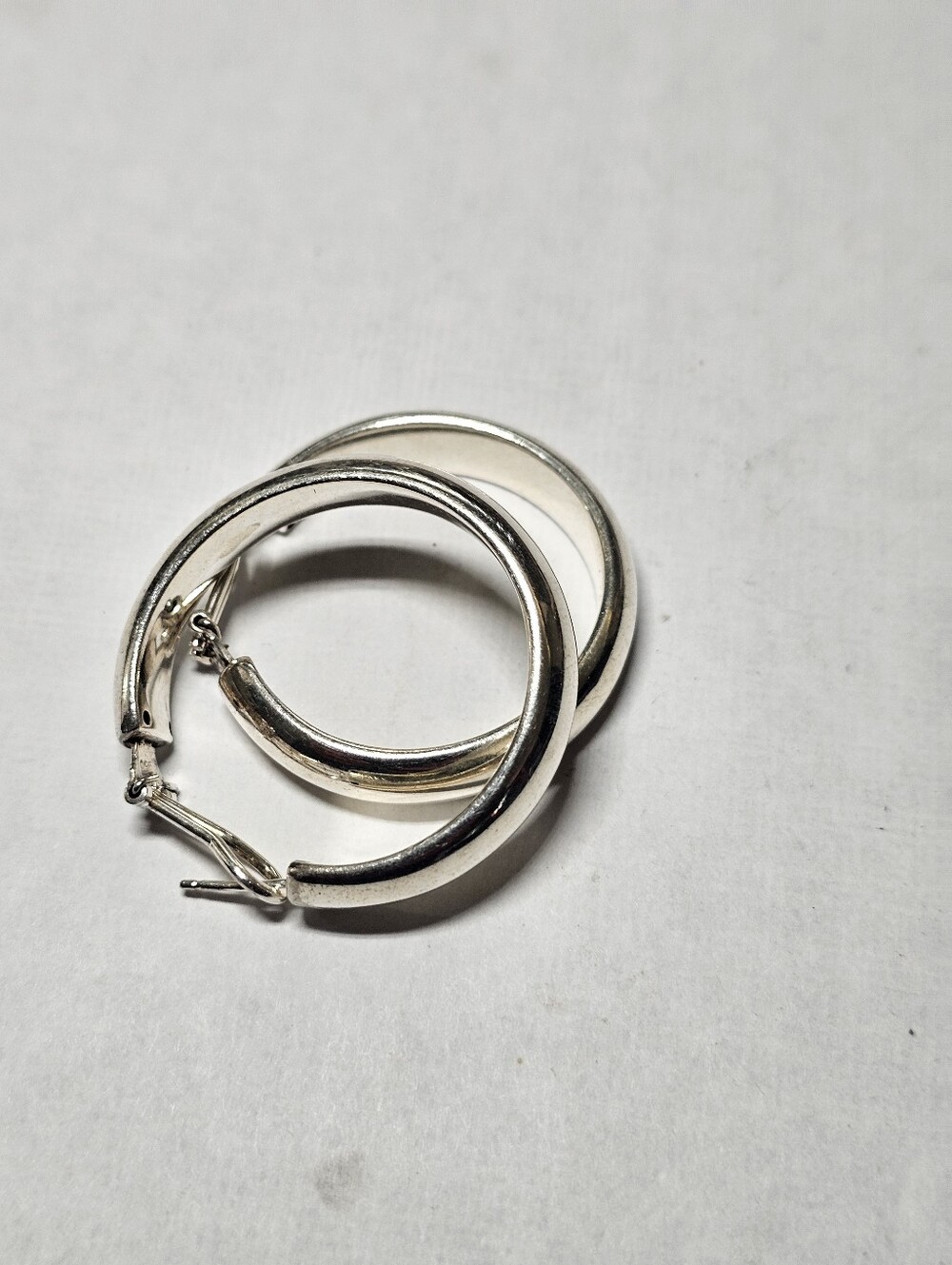 95% Silver Hoop Earrings - Milor Italy